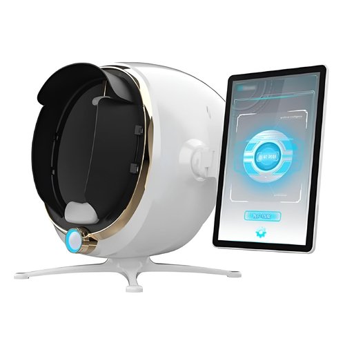 Professional Skin Analyzer Machine - JXUANMM Facial Skin Detection & Analysis Professional Dermatoscope Intelligent Moisture Analyzers Instrument for Healthy Skin Care,White-MJ-13.3in