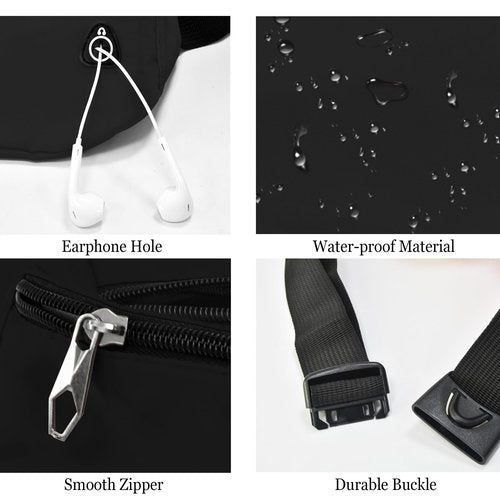 Fanny Pack for Women Men,Crossbody Fanny Pack Water Resistant Sports Waist Bag Pack, Belt Bag for Travel Hiking Running