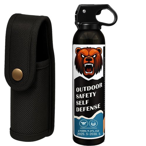 Pepper Spray Easy Carry and Fast Access, Secure and Easy to Use Safety with Holster Pepper Spray for Both Women and Men Quick Release