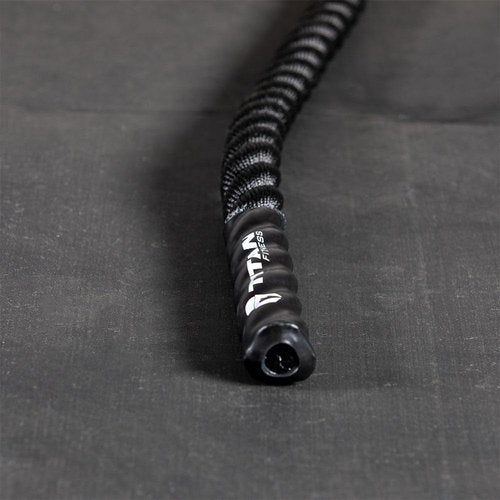 Titan Fitness Battle Rope 30ft x 1.5in, Poly Dacron Heavy Rope for Home Gym Conditioning Workouts, Cross-Train, Strength Training Exercises