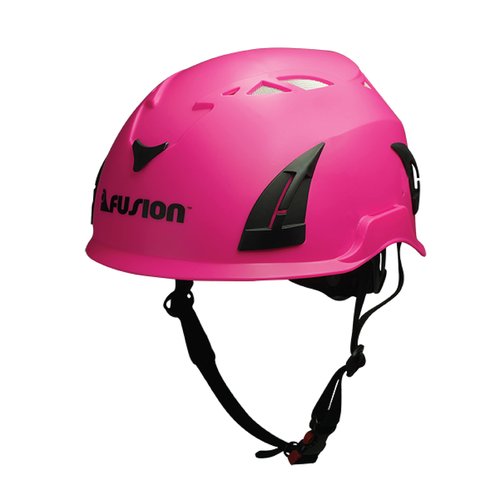 Fusion Climb Meka II Climbing and Zipline Safety Helmet - Pink, 6.25-Inch H x 10.3-Inch L x 8.25-Inch W