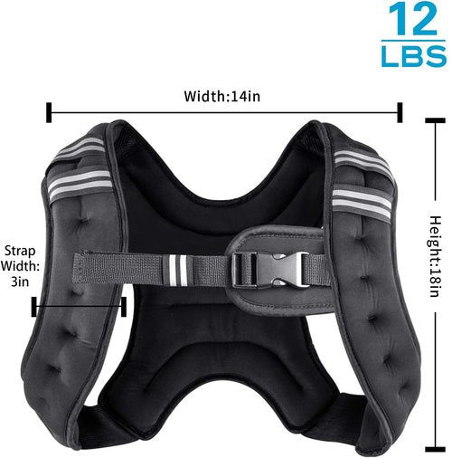 Henkelion Weighted Vest Weight Vest for Men Women Kids Weights Included, Body Weight Vests Adjustable for Running, Training Workout, Jogging, Walking