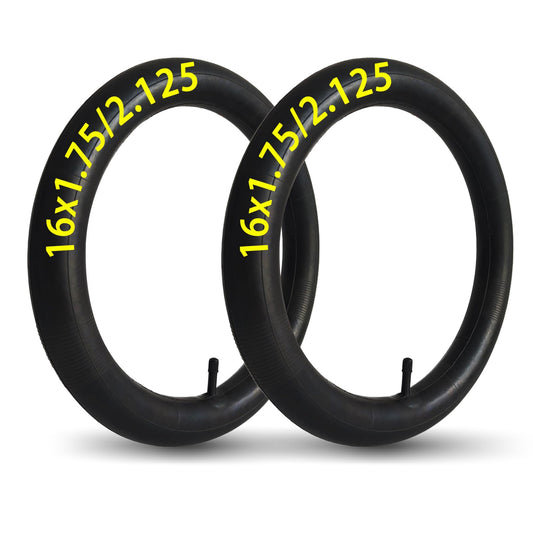 2-Pack 16x2.125 Inner Tube 16x1.75/2.125 16 Inch Bicycle Bike Tube 16x1.75 16x1.95 16x2.125 Bike Tire Tube