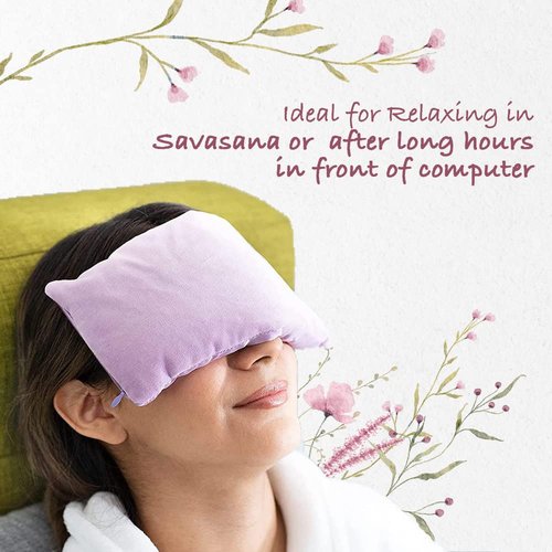 Sarveda Lavender Scented Eye Pillows for Yoga, Meditation and Relaxation | Rose (Rose)