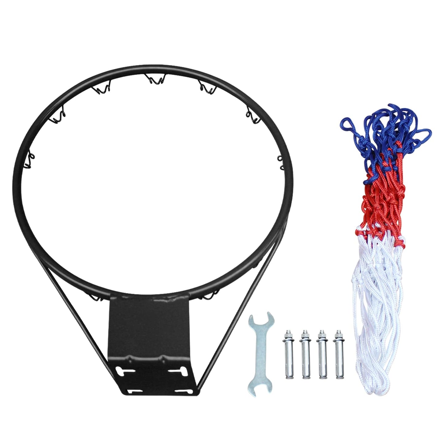 ICSPOID Basketball Rim Goal 18 ", Replacement Basketball Rim Goal Hoop Net for Indoor Outdoor