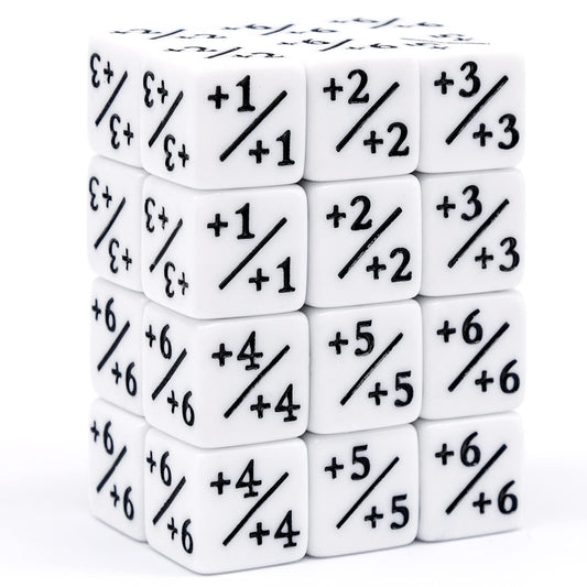 24 Pieces Dice Counters Token, D6 Dice Cube Loyalty, MTG CCG Compatible Card Game Accessories