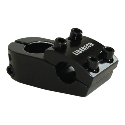 Libereco Aluminum Alloy BMX Stem: Fits 22.2mm Handlebar & 28.6mm Fork: Lightweight High-Strength Freestyle Stem Black