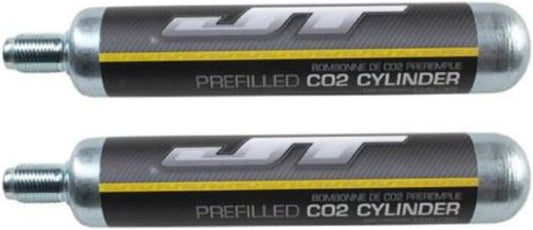 JT 90g Pre-Filled CO2 Tanks 2pk for Paintball, Airguns and Airbows