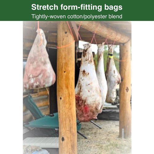 Koola Buck Game Bags Hunting | 5 Pack Deer Game Bags | Game Bags Deer | Reusable, Breathable & Stretchable Meat Bags | Hunting Gear Accessories, Equipment & Essentials | Deer, Elk & Moose