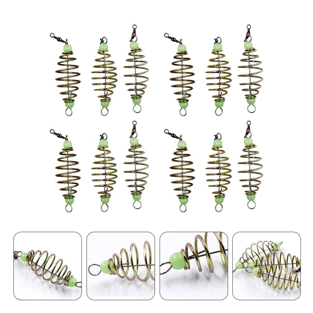 24Pcs Fishing Bait Trap Cage Feeder Basket Holder Coarse Lure Feeder Carp Lure Fish Accessories