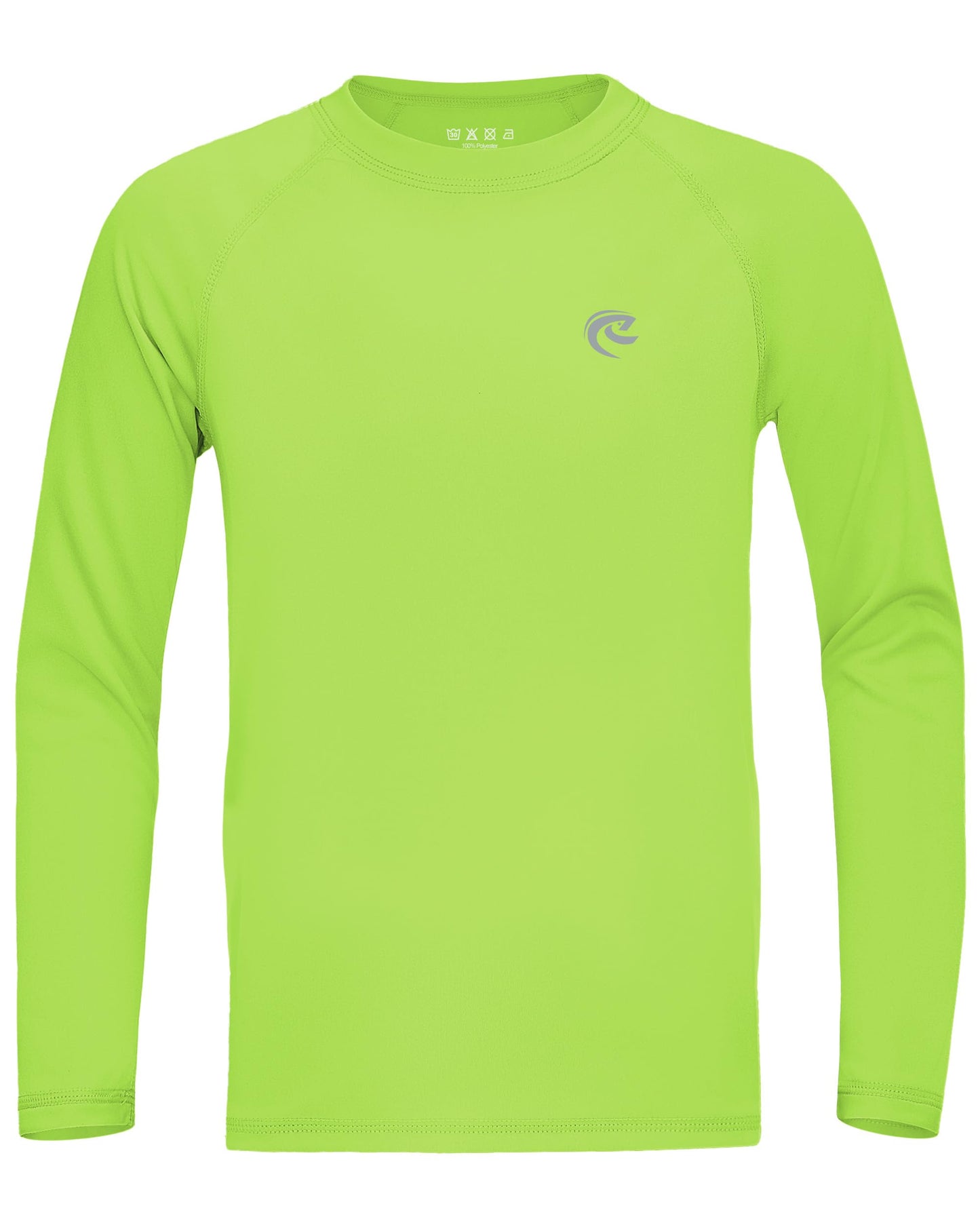 Kids Fishing Sun UV Shirt, Outdoor Boys Long Sleeve Lightweight Running Swimming Rash Guard Shirts