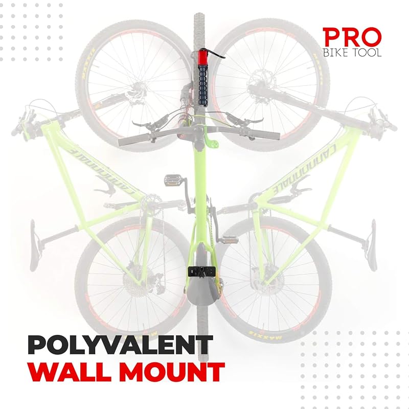 Pro Bike Tool Swivel Wall Mount Bike Rack - Vertical Storage (Pack of 1)