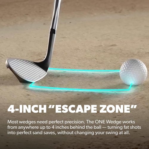 Performance Golf ONE Wedge | Accelerates The Club Through Any Lie | Solid Shots | No Chunking | Gets You On The Green in One Shot (56 Degrees, Right)