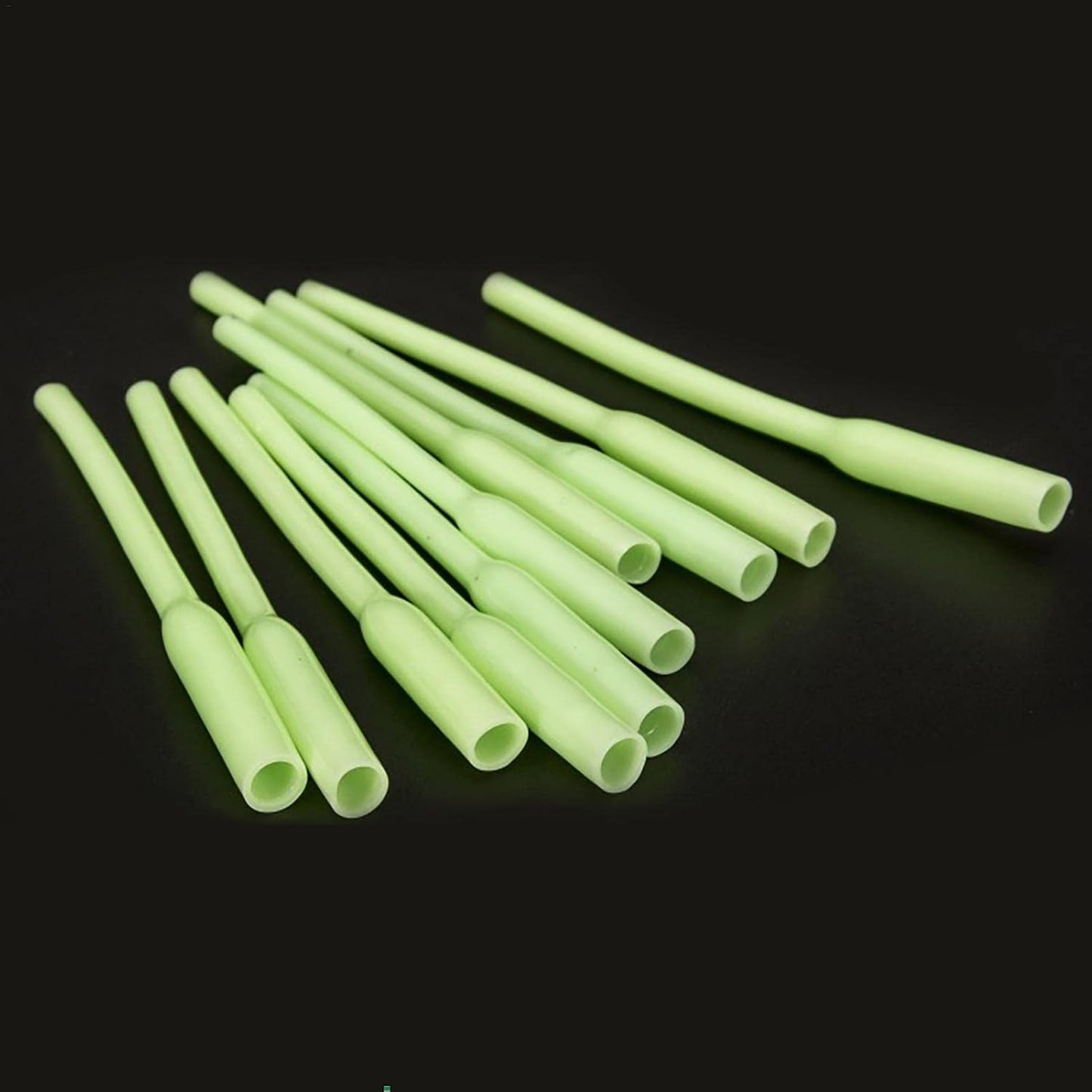 10 Fishing Night Tubes - Fluorescent Fishing Tube | Anti-Bite Tubes for Night Fishing | Fluorescent Dark Glow Sticks | Fishing Shrink Tubes for Sea Fishing Fishing Float Accessories