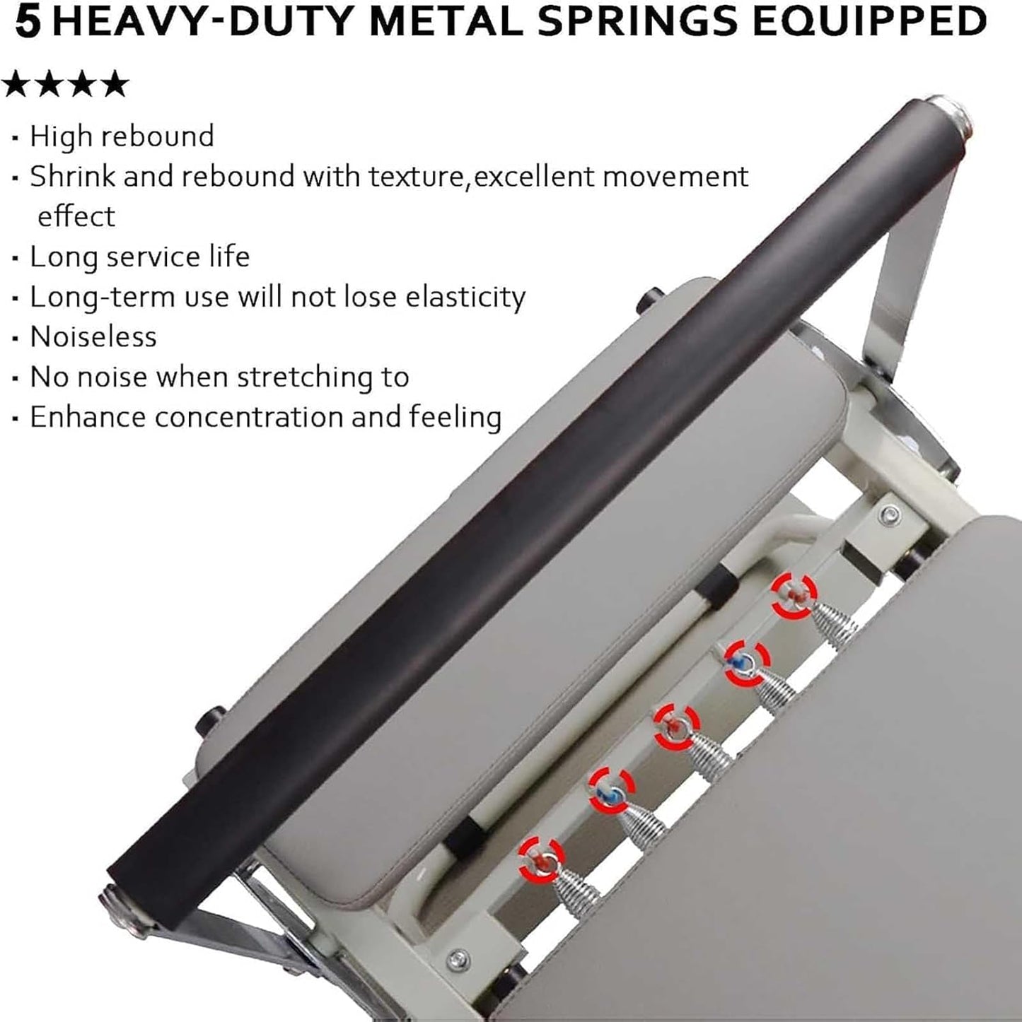 002,Foldable Pilates Equipment for Home Workouts Improve Body Posture Improve Concentration Builds Muscle Strength Suitable for Advanced and Beginners Users
