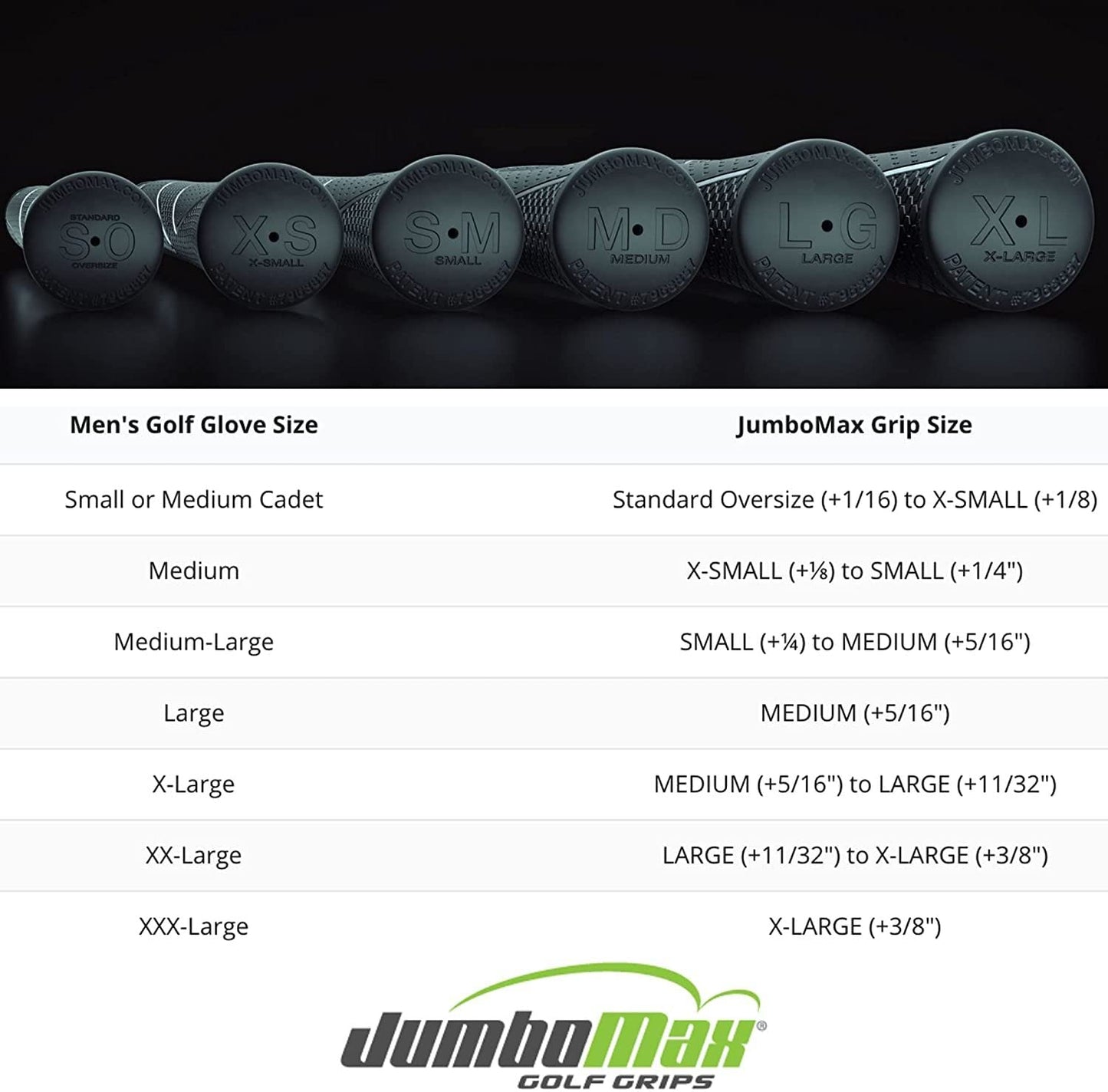 JumboMax JMX Ultralite Medium Oversize Golf Grips, 25% Lighter, Black / Red, White, Blue - Set of 1