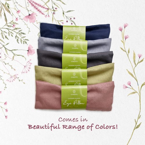 Sarveda Lavender Scented Eye Pillows for Yoga, Meditation and Relaxation | Rose (Rose)