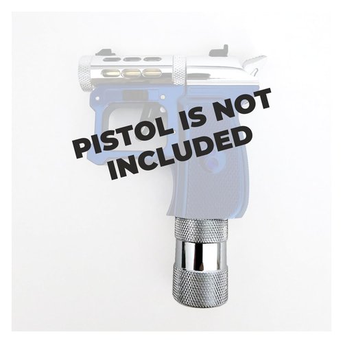 Hawki Gem 8g to 12g CO2 Adaptor, Chrome-Plated for Hawki Gem Air Pistol