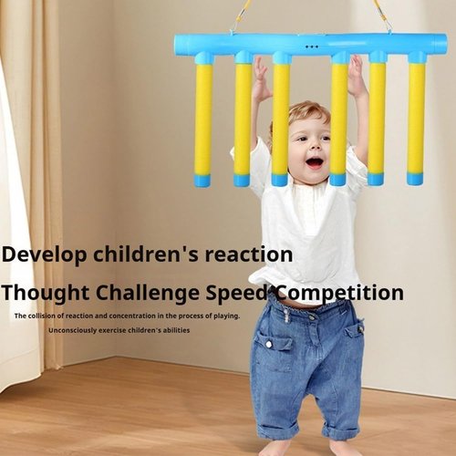 PMLQZA Upgrade Reflex Challenge Game, Catching Sticks Game, Reaction Training Toy, Drop Sticks Toy, Hand Eye Coordination Training Toy, Adjustable Speed Catching Game with Remote Control