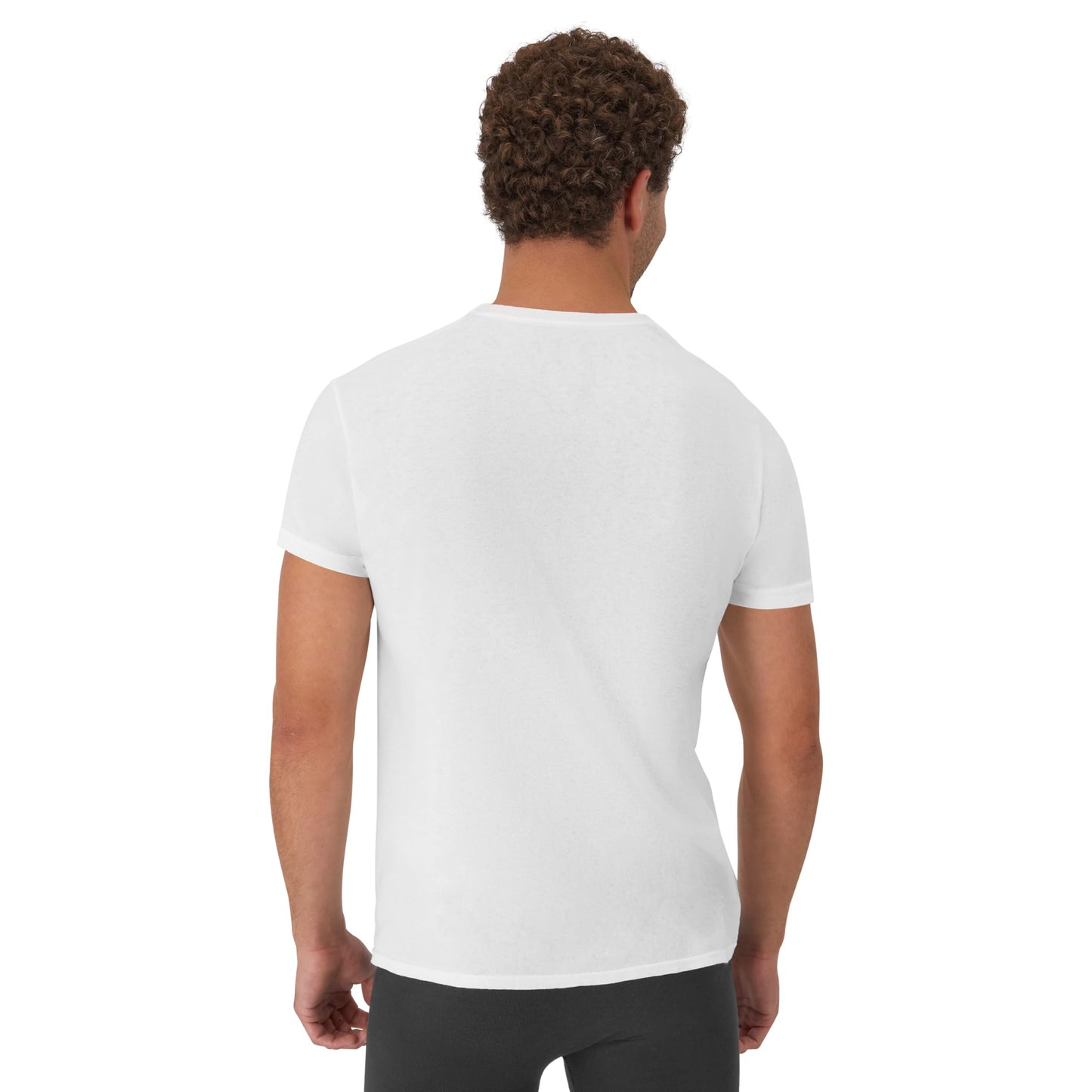 Hanes Mens Undershirt Packs, Stay-tucked Soft Cotton Best For Men, White/Black/Asstd Multipacks Base Layer, White - 6 Pack, X-Large US