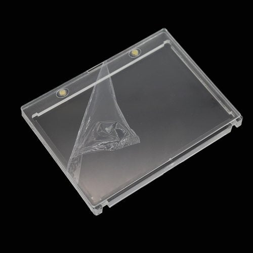 Pack of 2 Magnetic Booklet Card Holders 175PT Vertical Magnetic Card Holder Case UV Protection