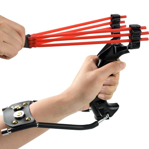 JTXCDFHMJ Slingshot,Wrist Sling Rocket Professional Hunting Sling Shot with Solid Wooden Slingshot,Outdoor, Hunting-for Kids/Children/Adult