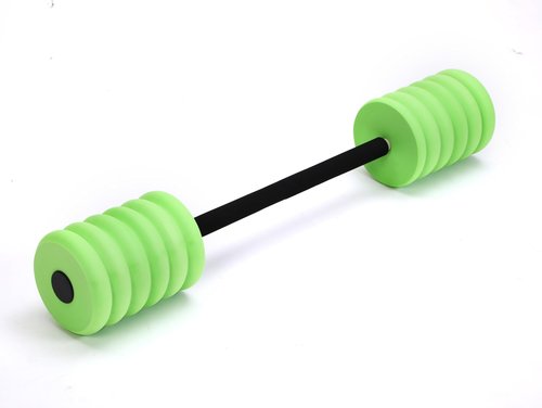 Soulchen Long Aquatic Exercise Dumbbells Foam Water Weights Dumbbell Aquatic Pool Barbells with High Density EVA Foam for Swim Water Aerobics Workouts Loss(Green,33.07 Inch)