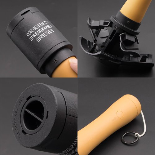 Zhongren M24 CS Hand Grenades Toys Battle Games for Tactcial Airsoft Paintball Role Play or Movie Prop(Black)