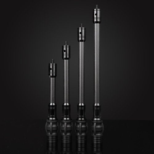 GQT Archery Bow Stabilizer for Compound Bow, Carbon Fiber Bow Balance Bar, Damping System and Weights Kit, 6 in