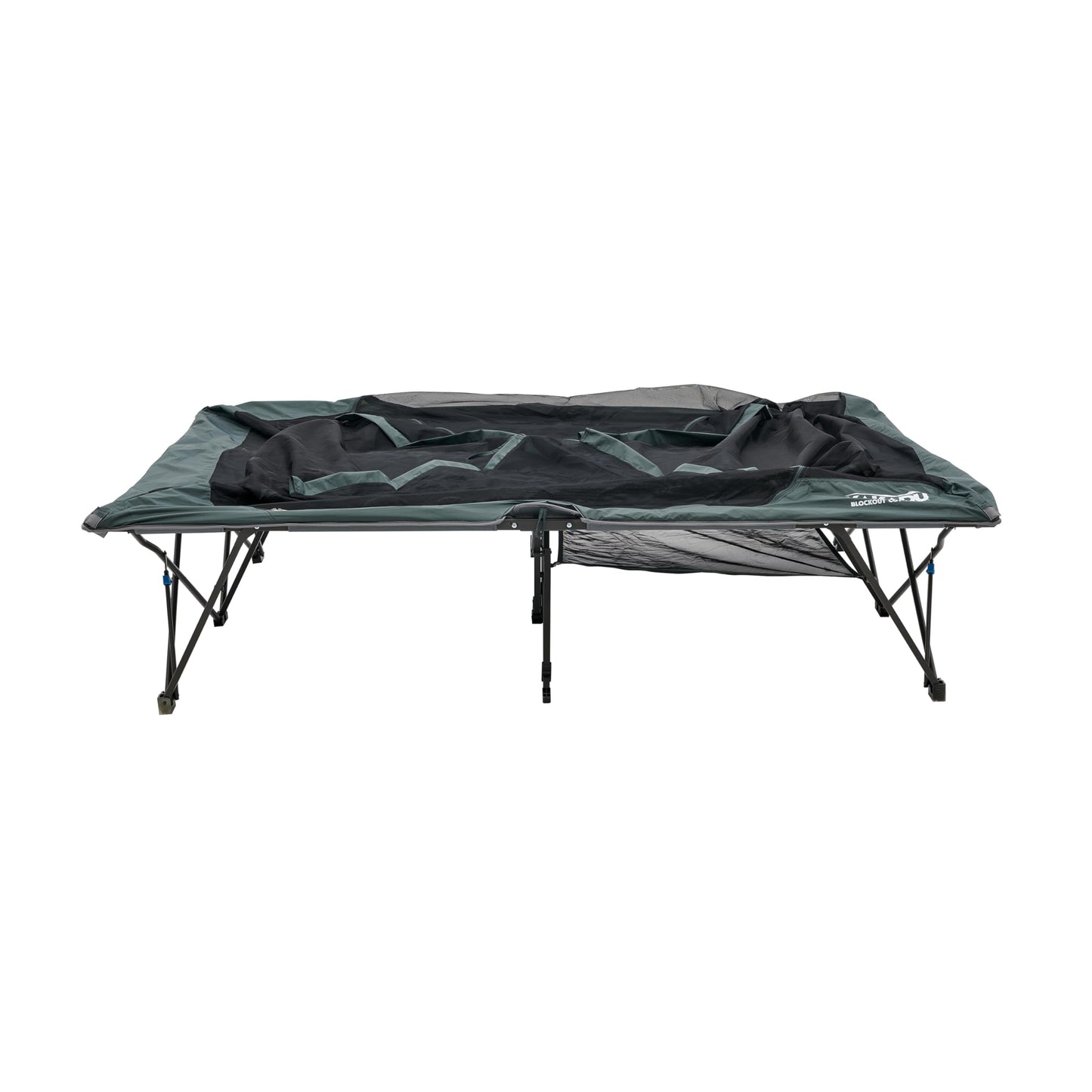 Kakadu Camping Tent Cot, 2 Person, Quick Setup, Folding, Compact, Elevated Tent with BlockOut Rain Fly, Awning Poles, Ultra-Fine Mesh Windows, and Carry Bag