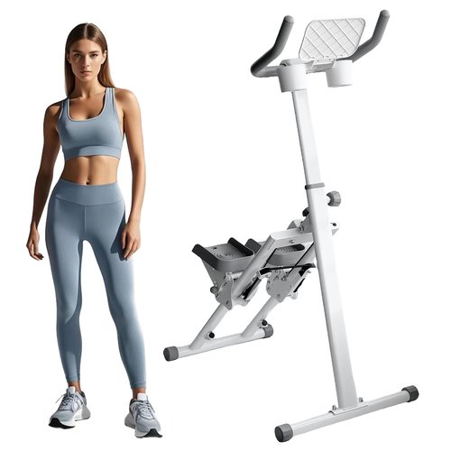 TOGIEEII Stair Stepper Folding Vertical Cardio Exercise Climber Stair-Master for Exercise at Home Full Body Workout Machine with Handlebar 242LBS Load with Adjustable Step Range Handlebar & Pedals