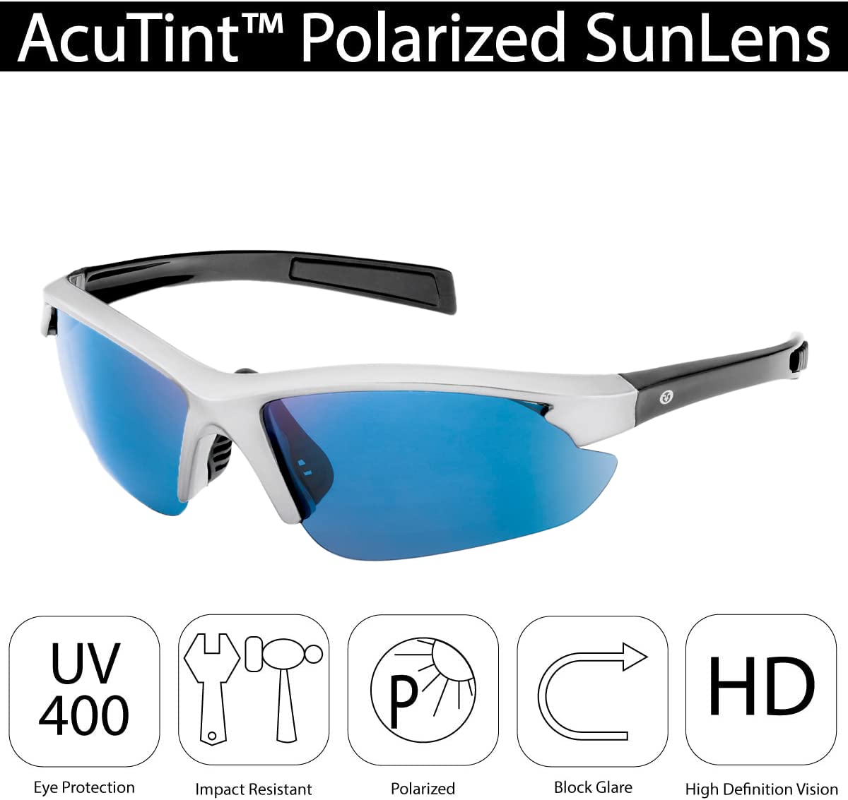 Flying Fisherman Fin Jr Angler Kids Polarized Sunglasses | 100% UV Protection for Fishing, Boating, Outdoor Sports