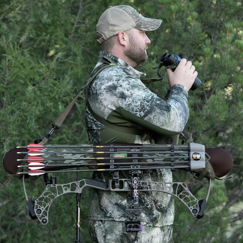 Primos Hunting Neoprene Bow Sling in Mossy Oak Bottomland, Universal Fit Bow Protection with Hands-Free and Feather-Lite