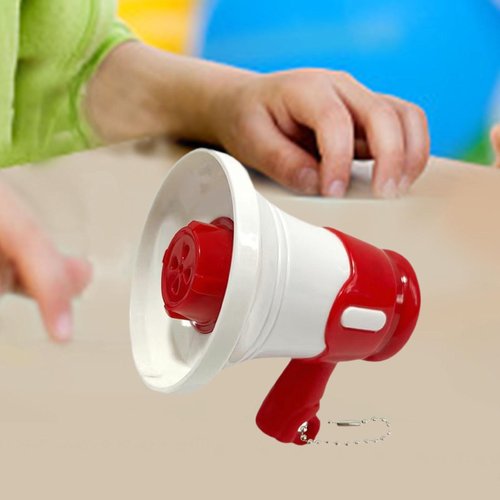 Hisxrcal Handheld Amplifier for Outdoor Activities, Portable Megaphone Speaker for Cheerleading, red