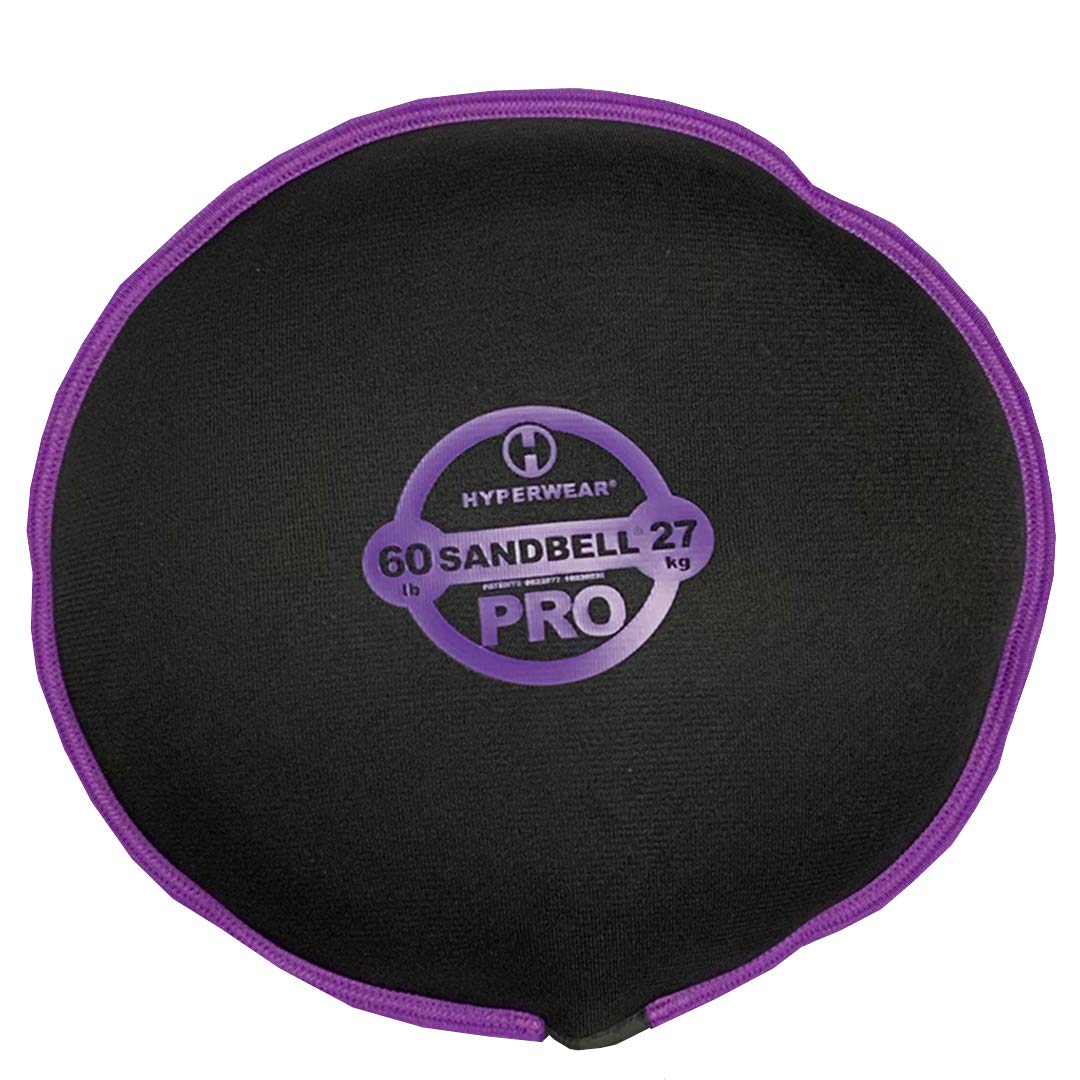 HYPERWEAR SandBell PRO Workout Sandbag, Pre-Filled Slam Ball Alternative, 60 lbs