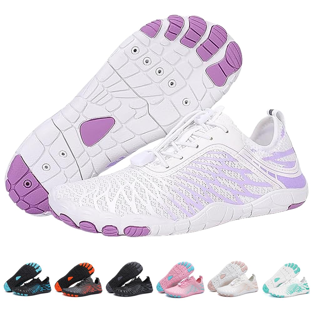 ELETON Barefoot Shoes Women Men Footwear, Wide Toe Box Hiking Zero Drop Non-Slip Quick-Dry River Boat Pool Beach Water Shoes, Lightweight Swimming Running Walking Sneakers Unisex