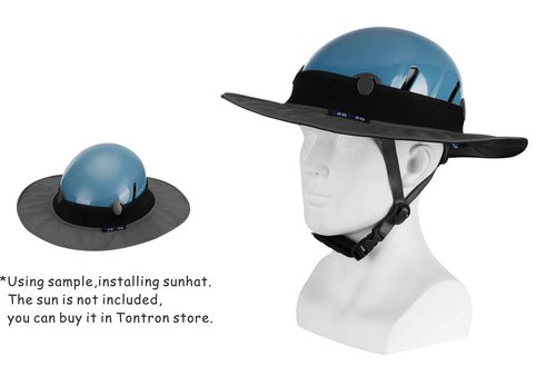 Tontron Climbing Caving Helmet (Blue, Large)