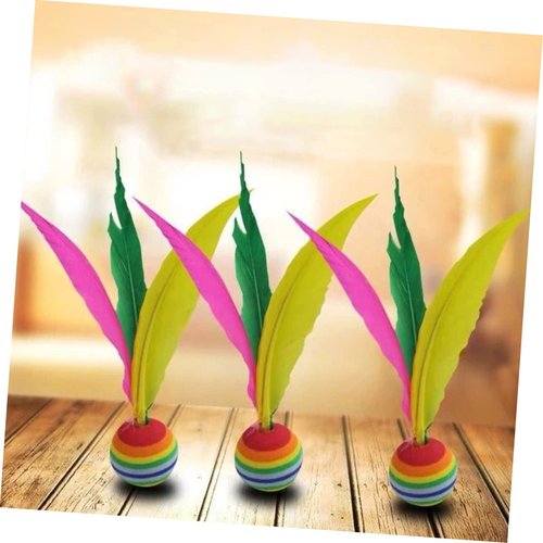 TOYANDONA 6pcs Wear-Resistant Interactive Badminton Shuttlecock for Boy Girl Plaything to Coordination and Fitness for Birthday and Daily Activities