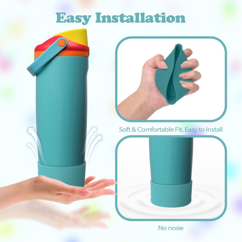 Kaitiaki Silicone Boot for Owala 30oz & 40oz FreeSip Sway Bottles & Tumblers - Non-Slip, Scratch-Resistant, Stability Enhancer, Available in 12 Colors (Summer sweetness)