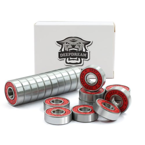 Premium 20Pcs 608rs Bearings Skateboard Bearings Longboard Bearings (8x22x7mm) for Skate Double Rubber Sealed Deep Groove