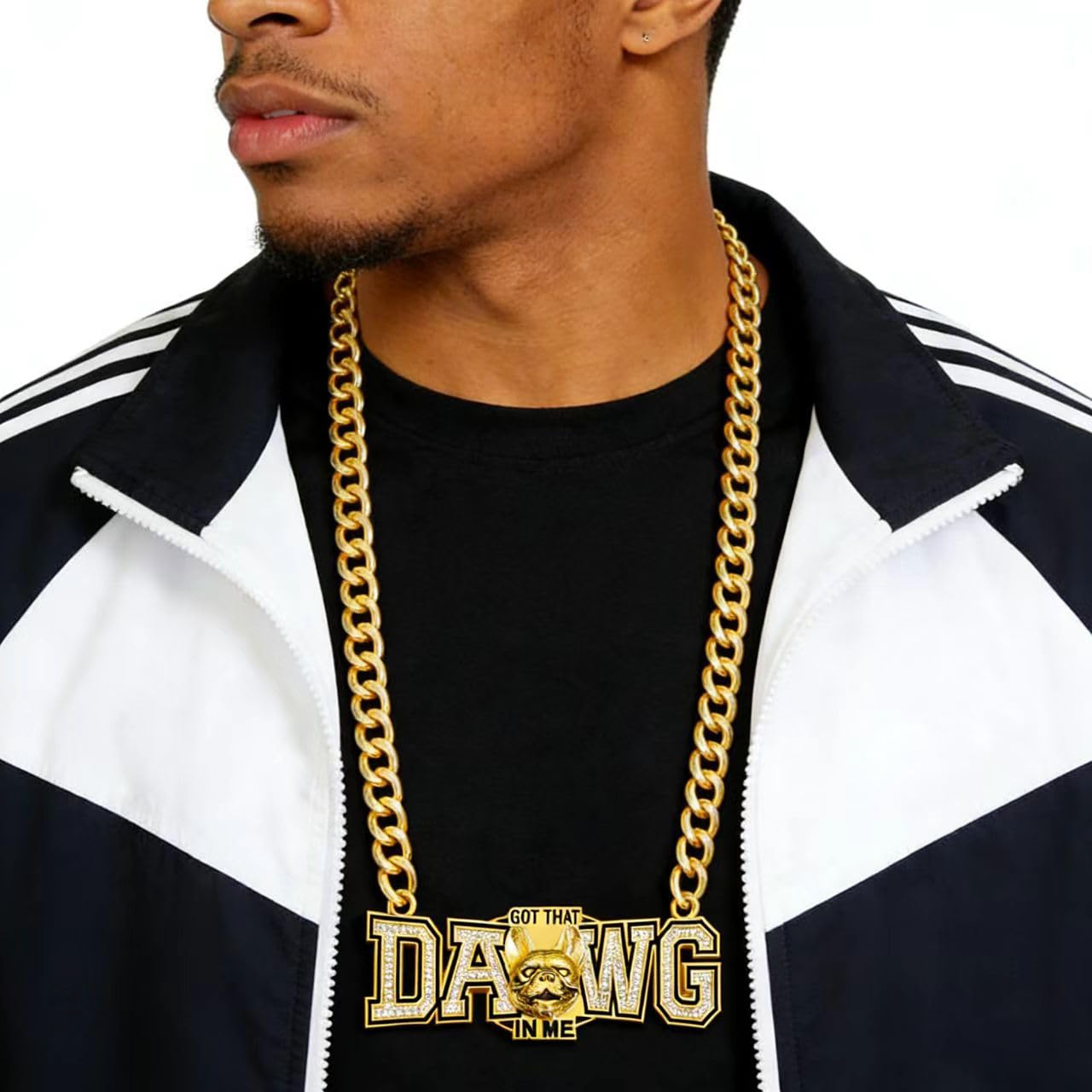 daijbling 'Got That Dawg In Me' Turnover Chain Necklace Award for Football MVP Necklace Sports Competitions Prize Gifts