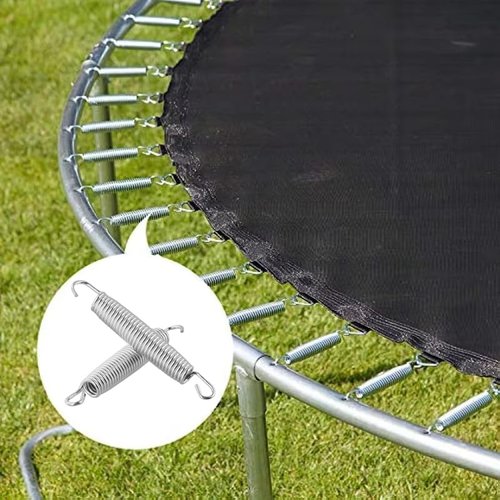 SquEqu 6 Pack Trampoline Springs Replacement 5.5 Inch Heavy Duty Stainless Steel Fitness Rebounder Extension Spring for Outdoor Trampolines Recreational Indoor Exercise Trampoline Mini Trampoline