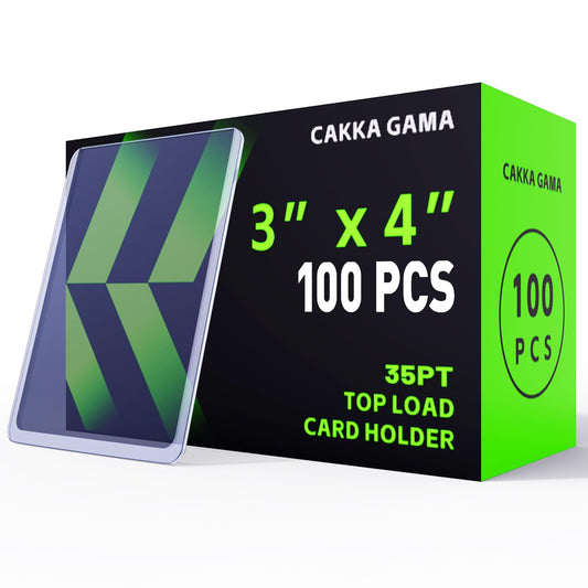 100 PCS Top Loaders for Cards, Hard Plastic Card Sleeves Toploaders, Baseball Trading Card Holder Protectors (100 Toploaders)