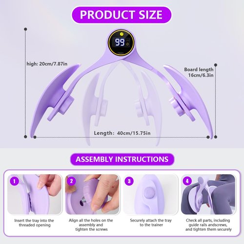 Thigh Master,Kegel Exerciser,Pelvic Floor Muscle,Pelvic Floor Exercise Devices,Thigh Master Thigh Exerciser for Women,Hip Trainer Kegel Exerciser,Pelvic Floor Trainer for Postpartum Rehabilitation