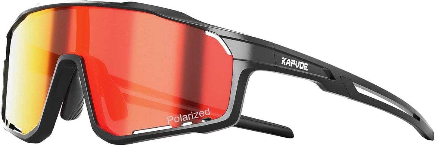 KAPVOE Kids Baseball Glasses Youth Polarized Sports Sunglasses Softball Cycling Running Shades Boys Girls Age 3-14 - K9033