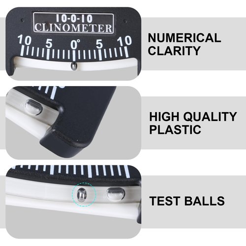 MOAIYU Danger Meter Trail Inclinometer Boats Mount High-Resolution Accuracy: Locator Heel Clinometer