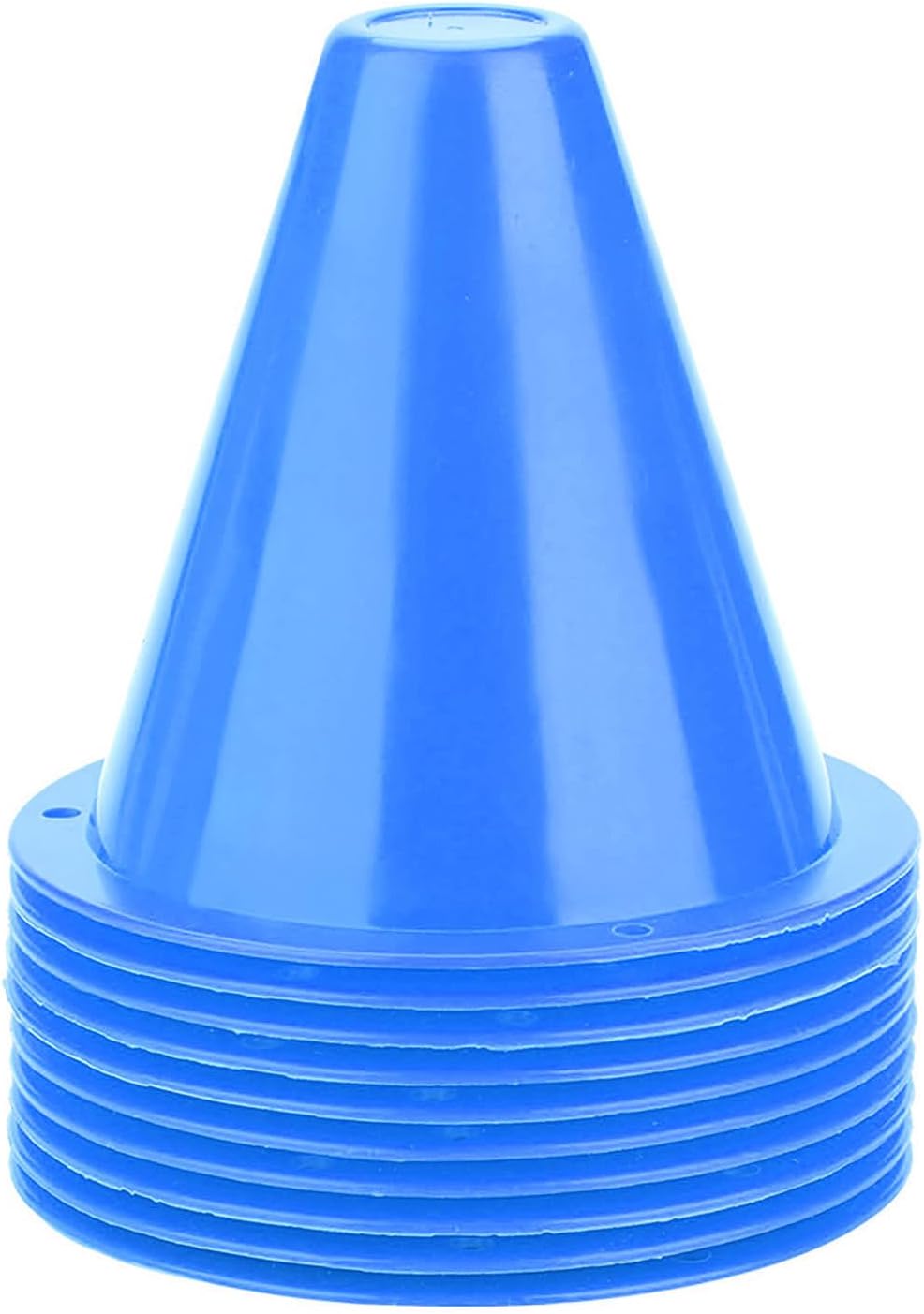 10-Pack Football Training Cones, Bracket Accessories, Obstacle Marking Set