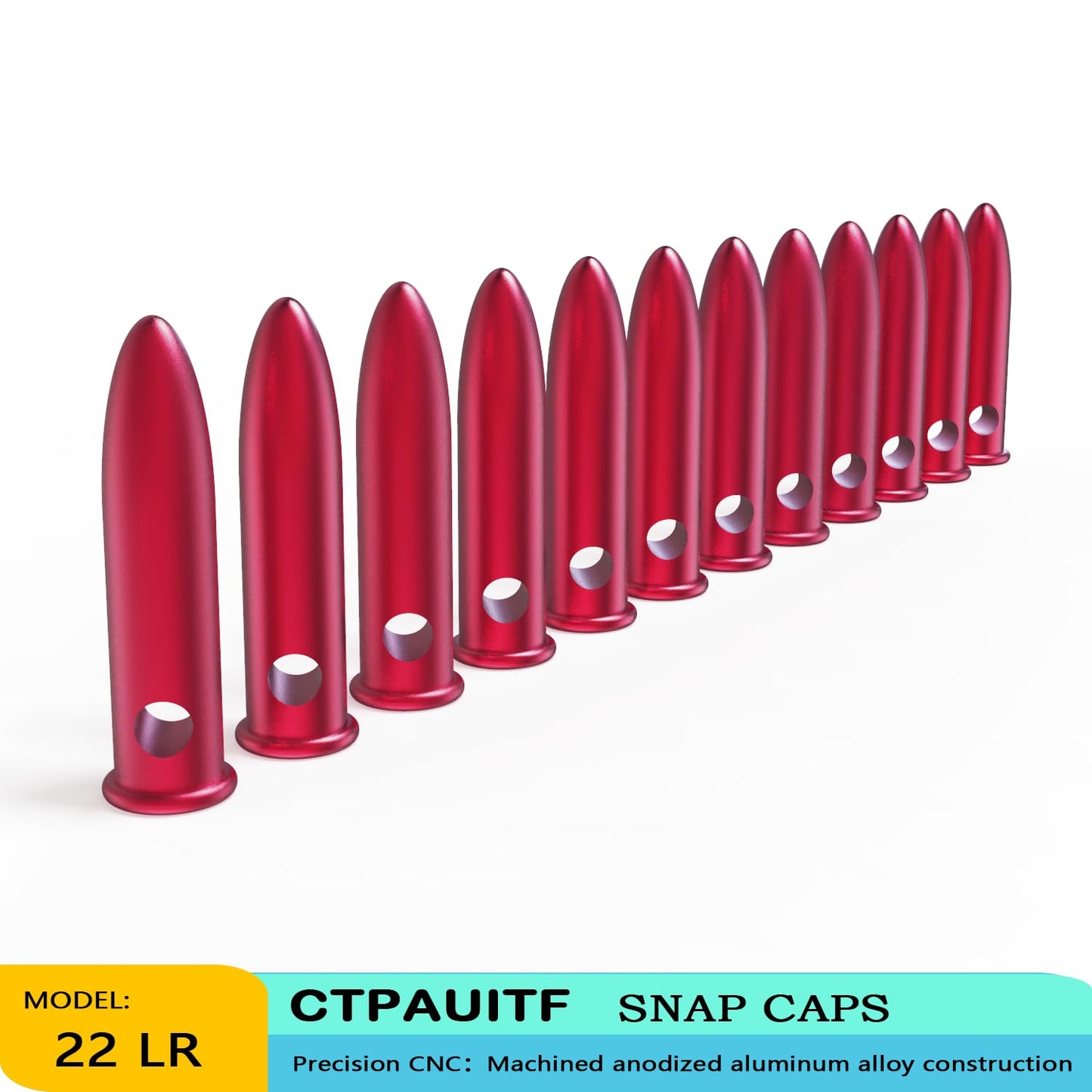 CTPAUITF Snap Caps for 45ACP 10 Rounds Round Action Training Training Dummy Rounds Practice Safe Loading Firing Close to Real Weight
