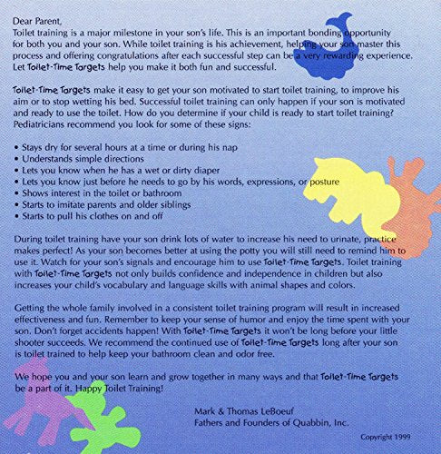 Toilet Training Targets for Boys - Animal Shapes, Fun & Motivational