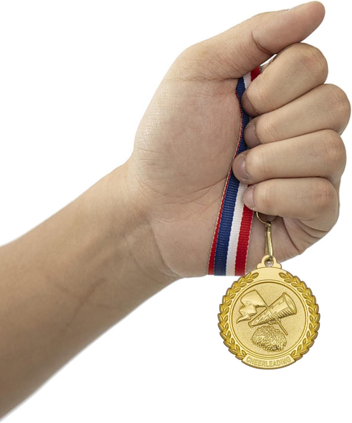 12 Pieces Gold Medals for Awards - Winner Medal Metal with Neck Ribbon Prizes for Kids, Adults, Sports Day, Spelling Bees, Competitions, Party, 2 Inches